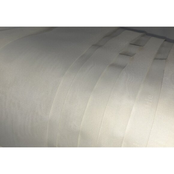 French Tergal Fabric, White, 116" Wide, BY the YARD, 100% Polyester, Sheer, BTY - Picture 3 of 4